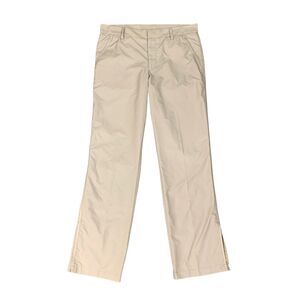 J Lindeberg Pants Mens 32 Khaki Flat Front Ankle Zip Straight Performance Golf